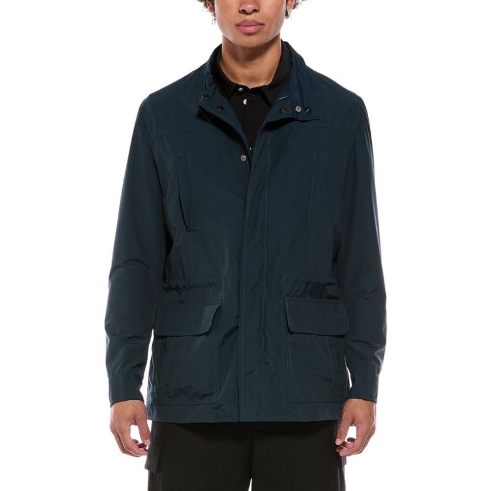 Isaia Mens  Wool-Blend Jacket, Blue